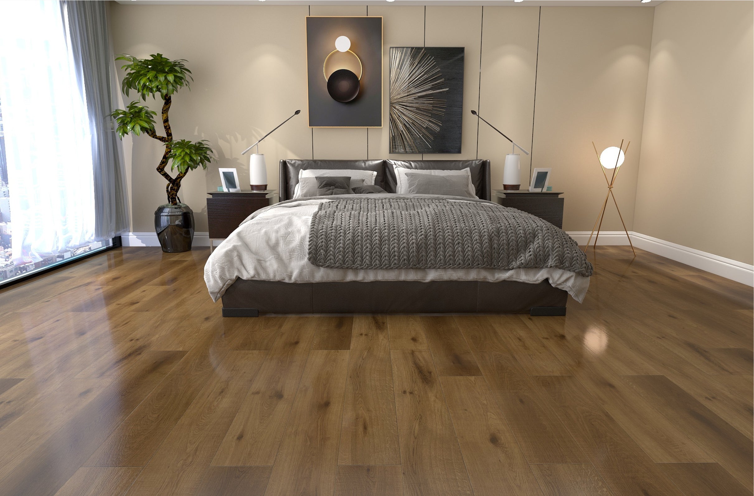 IMPERIAL MOCHA - Wooden Look SPC Flooring - 48 x 7 inch (1220 x 181 mm) - 5 mm | 10 Years Warranty | Unilin Click N Lock Technology