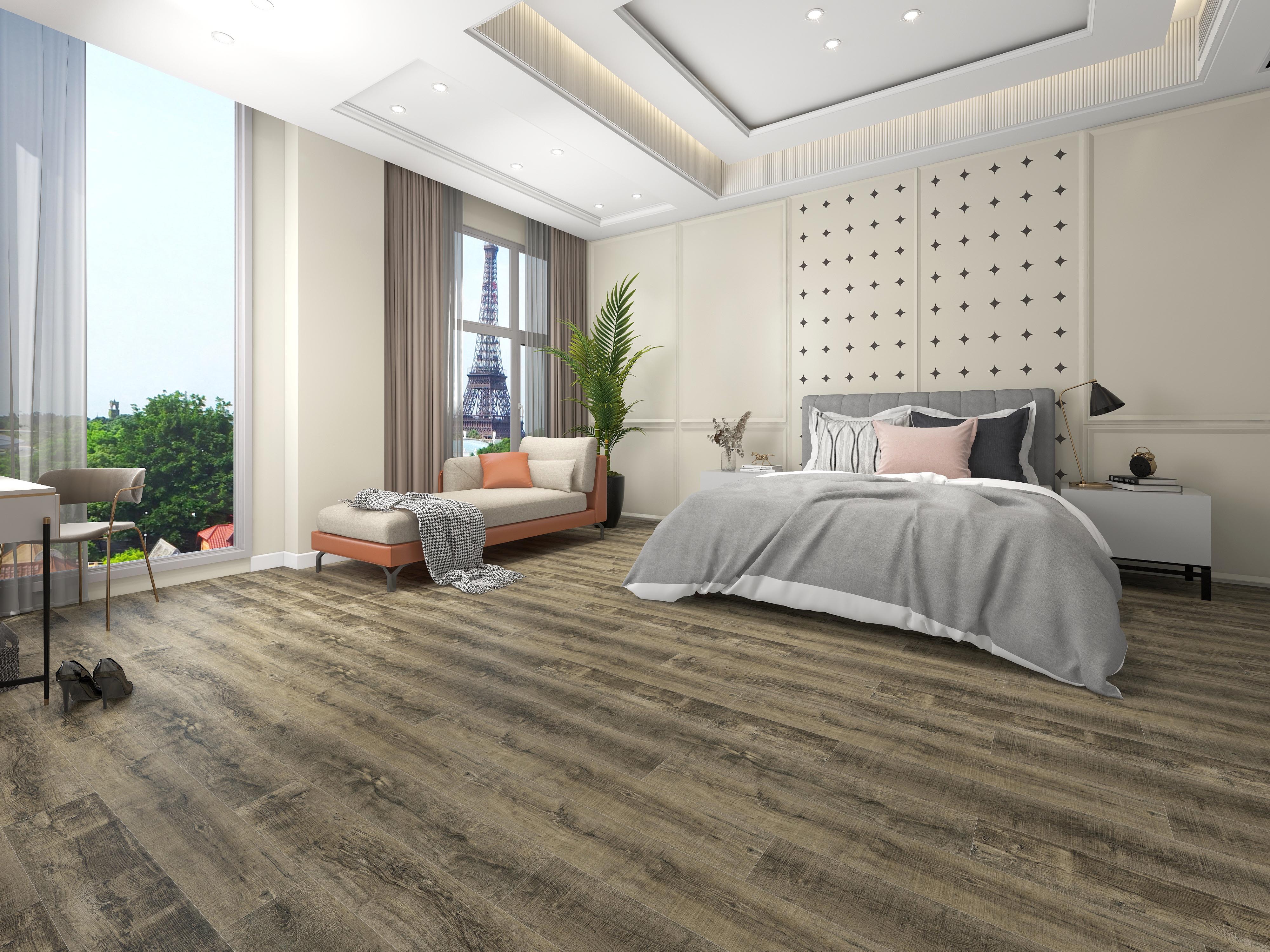 DALBARGIA - Wooden Finish SPC Flooring - 48 x 7 inch (1220 x 181 mm) - 5 mm | 10 Years Warranty | Unilin Click N Lock Technology