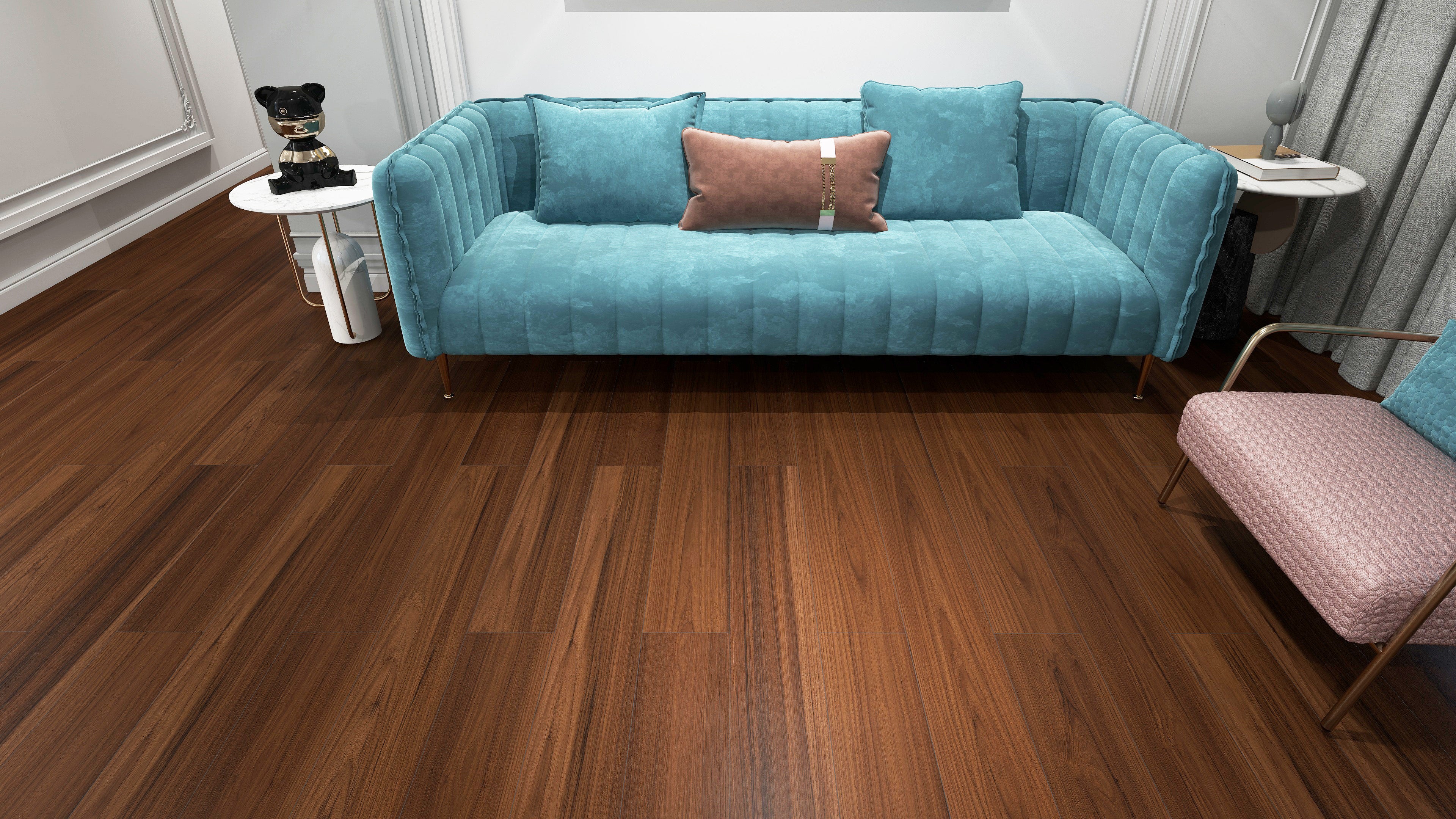 MACASSAR - Wooden Look SPC Flooring - 48 x 7 inch (1220 x 181 mm) - 5 mm | 10 Years Warranty | Unilin Click N Lock Technology