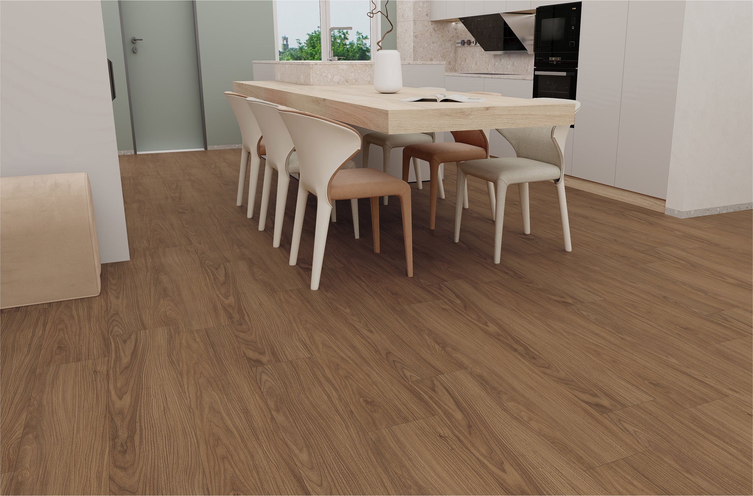 URBAN CASTELLO - Wooden Look SPC Flooring - 48 x 7 inch (1220 x 181 mm) - 5 mm | 10 Years Warranty | Unilin Click N Lock Technology