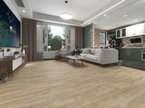 GOLDEN OAK - Wooden Finish SPC Flooring - 48 x 7 inch (1220 x 181 mm) - 5 mm | 10 Years Warranty | Unilin Click N Lock Technology