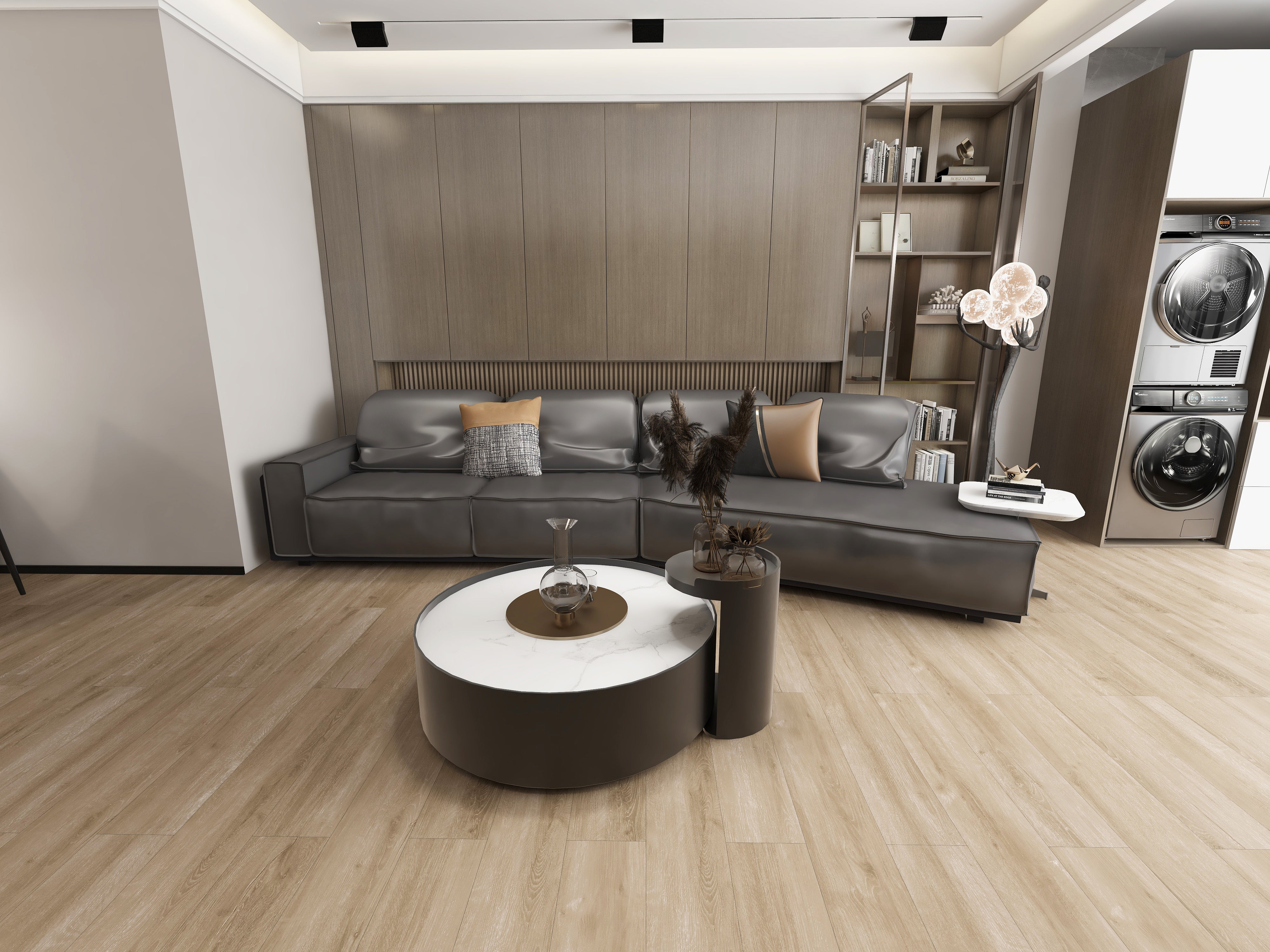 CAMBRIDGE Wooden Look SPC Flooring- 48 x 7 inch (1220 x 181 mm) - 5 mm | 10 Years Warranty | Unilin Click N Lock Technology