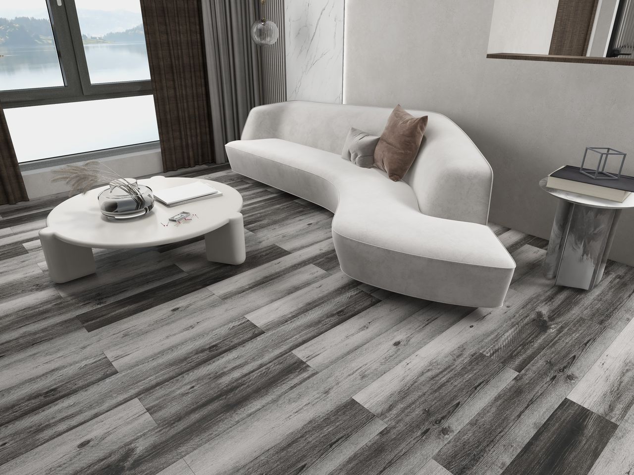 BELLUNO - Wooden Look SPC Flooring - 48 x 7 inch (1220 x 181 mm) - 5 mm | 10 Years Warranty | Unilin Click N Lock Technology